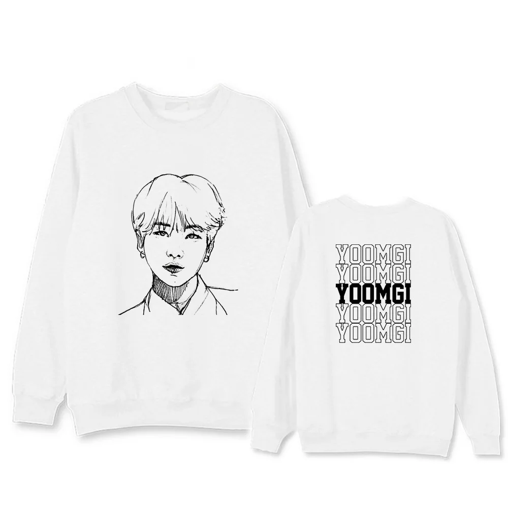 Bangtan Boys K-POP розовые толстовки Одежда harajuku толстовка зимнее пальто Женская