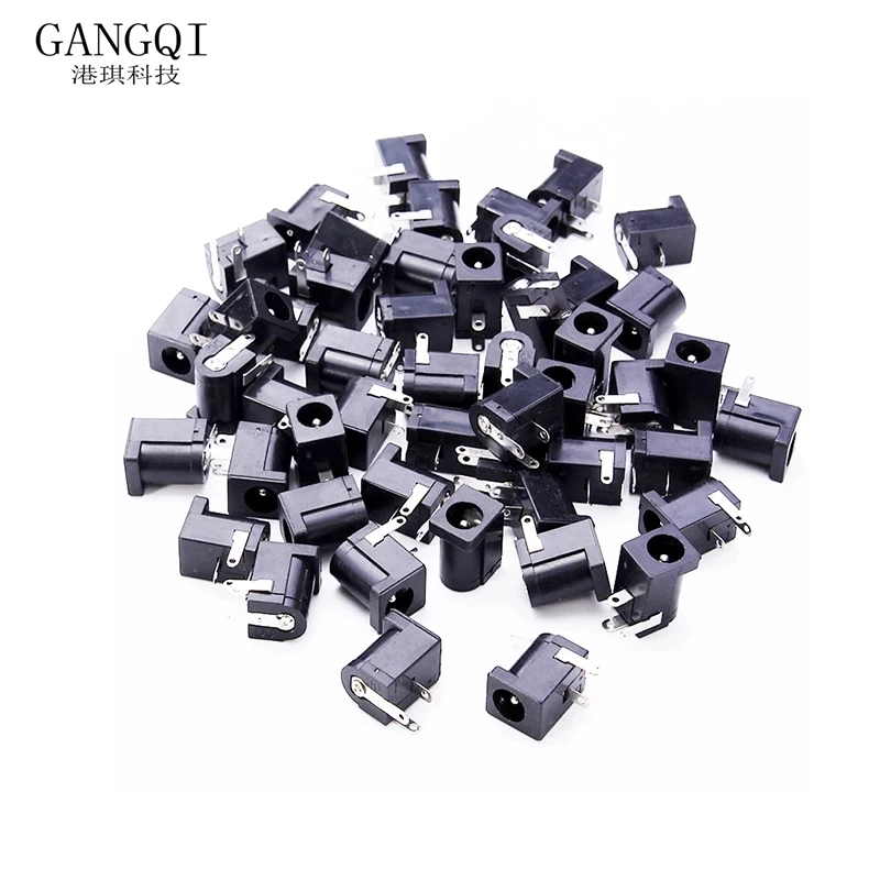10Pcs/Lot DC-005 PCB Mount 5.5 x 2.1/2.5 MM Female DC Power Jack Plug Socket Connector DC005 5.5*2.1/2.5MM