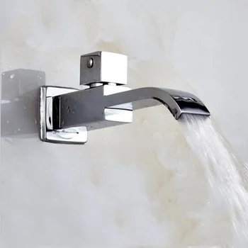 

G1/2 European Brass Kitchen Lengthen Single Cold Sink Faucet Bathroom Wall Mounted Washbasin Tap Balcony Mop Pool Bibcock