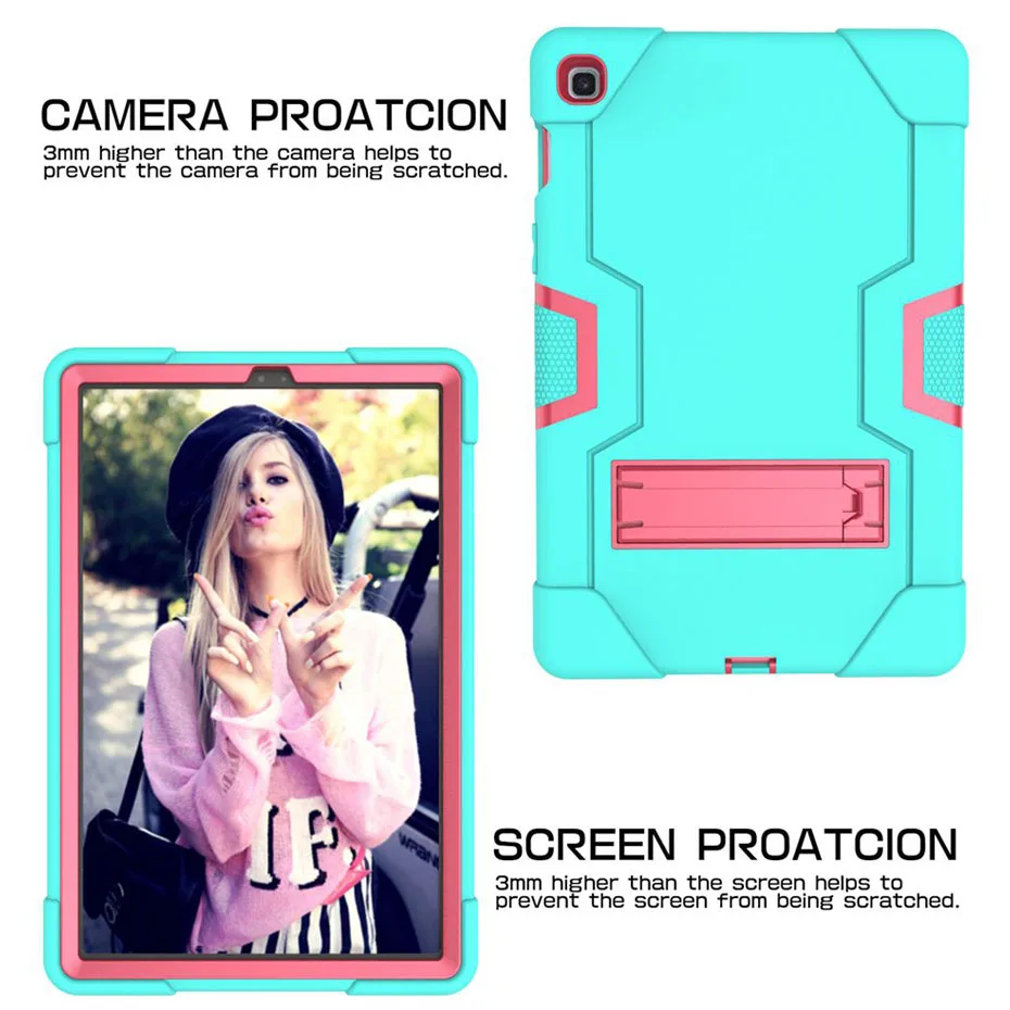 For Samsung galaxy Tab S5E SM-T720 SM-T725 10.5 INCH Case Heavy Duty Silicone tablet Cover Protective Shockproof Stand for kids For Samsung galaxy Tab S5E SM-T720 SM-T725 10.5 INCH Case Heavy Duty Silicone tablet Cover Protective Shockproof Stand for kids