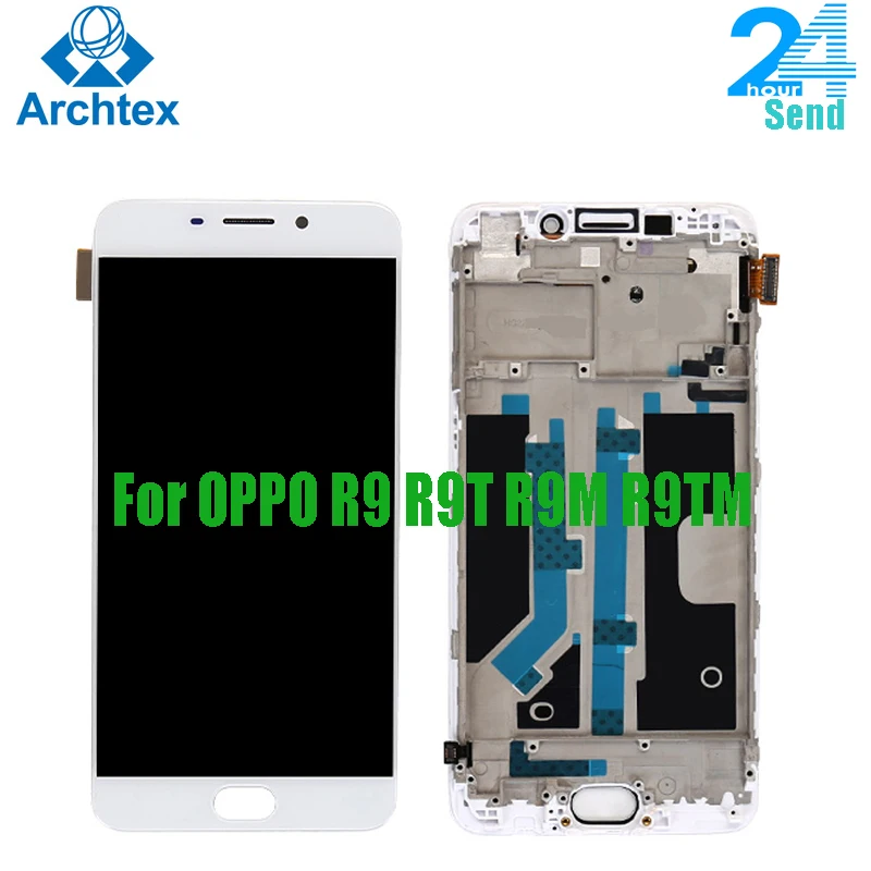 Для OPPO R9 R9T R9M R9TM LCD дисплей + кодирующий преобразователь сенсорного экрана в сборе