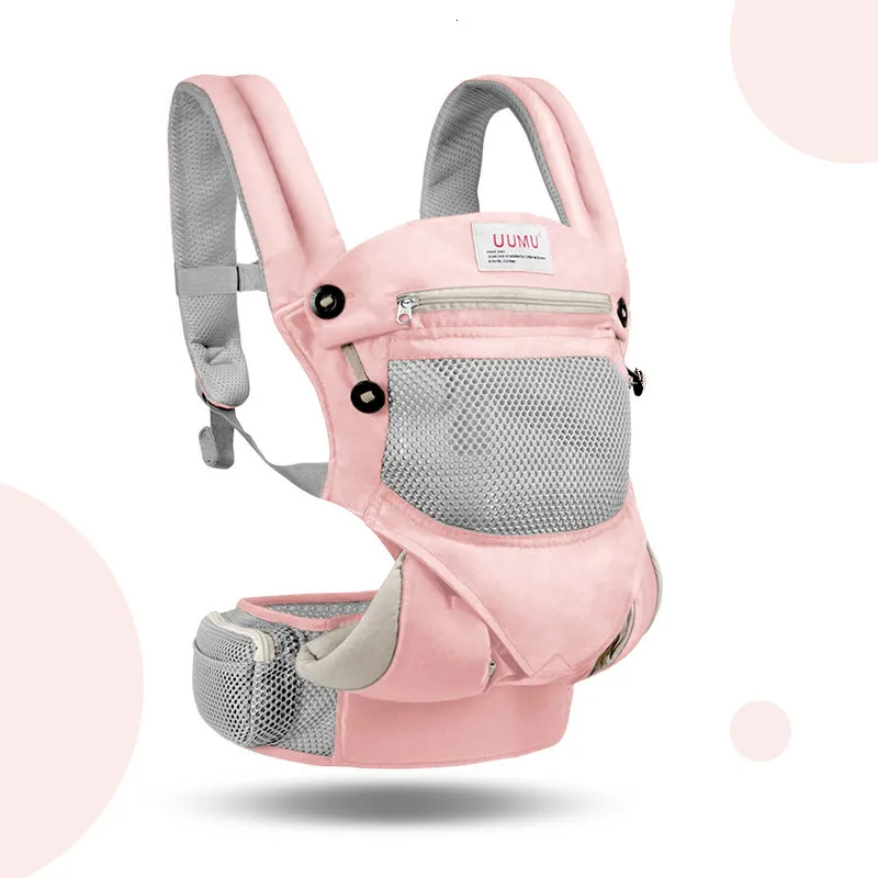 Soboba младенческий детский Хипсит хлопок эргономичный рюкзак для переноски слинг держатель для обертки Хипсит пояс рюкзак снаряжение 0-36 м - Цвет: Cool Pink