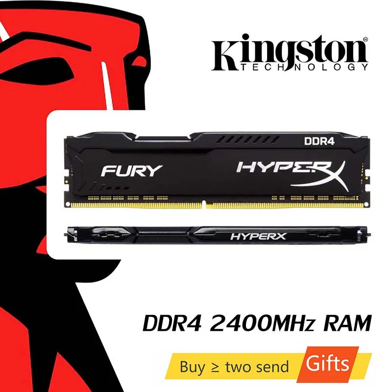 Kingston HyperX FURY DDR4 2666MHz 8GB 2400MHz 16GB 3200MHz Desktop RAM Memory DIMM 288-pin Internal For Gaming | Компьютеры и офис