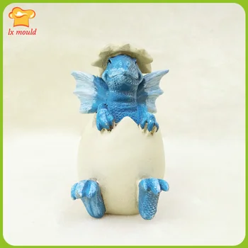 

New 3d flying dragon egg silicone mold chocolate decoration pendant decoration dinosaur silicone mold dragon egg baby