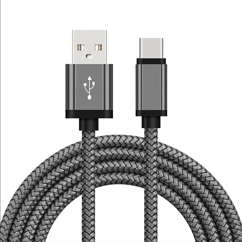 Gray Кабель usb type C для samsung S8 S9 S10 Plus USB C кабель для синхронизации данных для мобильного телефона кабель для быстрой зарядки для Xiaomi Mi9 Redmi Note 7 - Тип штекера: Gray