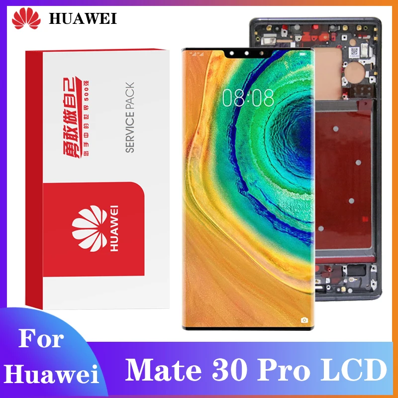 Оригинальный экран для Huawei мат 30 Pro ЖК-дисплей с цифрователем сенсорного вода