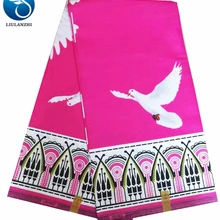 LIULANZHI африканская восковая ткань s Новое поступление розовая настоящая вощеная ткань Анкара для платья 6 ярдов хлопок батик ткань ML30L11-ML30L28