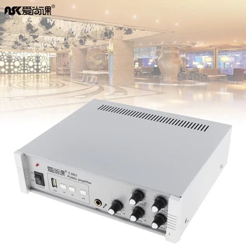 

T-50U 50W Broadcast Music Constant Pressure Amplifier USB Playback Function with Audio Cable Fit for Background Music System