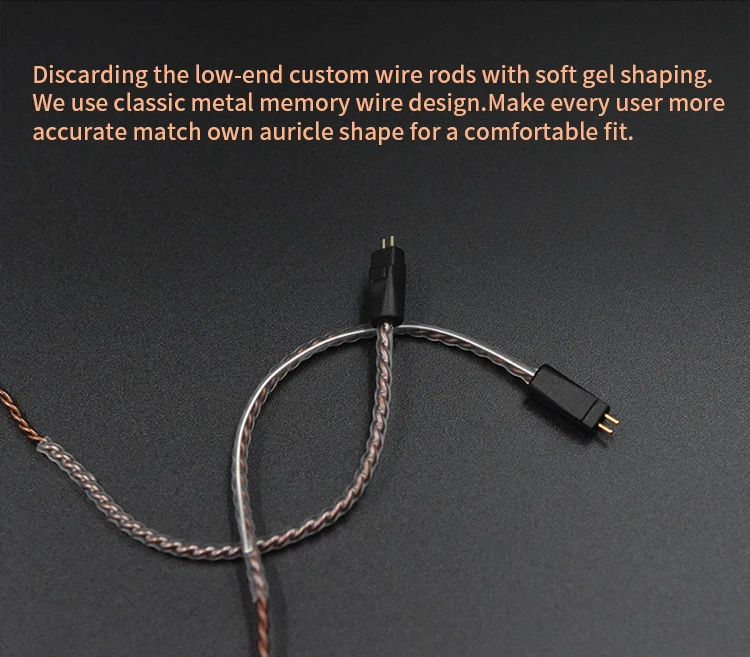KZ ZS10 кабель высокой чистоты бескислородной меди витой кабель обновления KZ 2pin кабель для KZ AS10 ZS10 ZST ZSN C10 V80