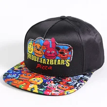 Пять ночей у Фредди FNAF Snapback Бейсболки Модные мультфильм печати хип хоп Кепка шляпа