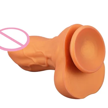 New Huge silicone penis Realistic Dildo Big Butt Plug G spot Stimulator Anal Dilator Huge Dildo For Women Man Anal toy 3