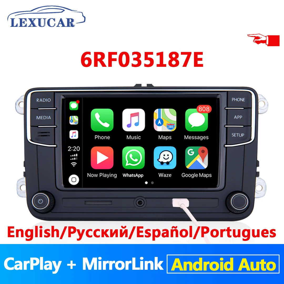 Автомобильный радиоприемник LEXUCAR RCD330 Plus RCD330G R340G Android Auto Carplay 6RF 035 187E для VW Golf 5 6 Jetta