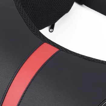 

Soft Pillow Relieving fatigue Seat 18cm *28cm *10cm Black+Red Headrest