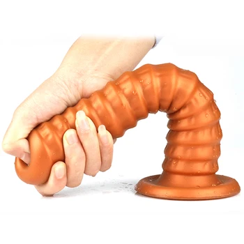 Super Soft Silicone Big Dildo Butt Plug Prostate Massager Huge Screw Vagina Anal Dildo With Suction Cup Adult Sex Toys For Women 4