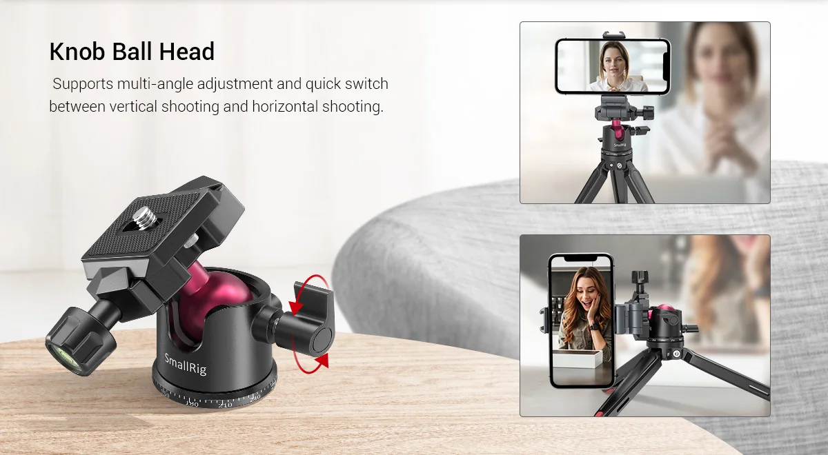 Universal Tabletop Mini Tripod with Panoramic Ball Head For Compact DSLRs/Mirror