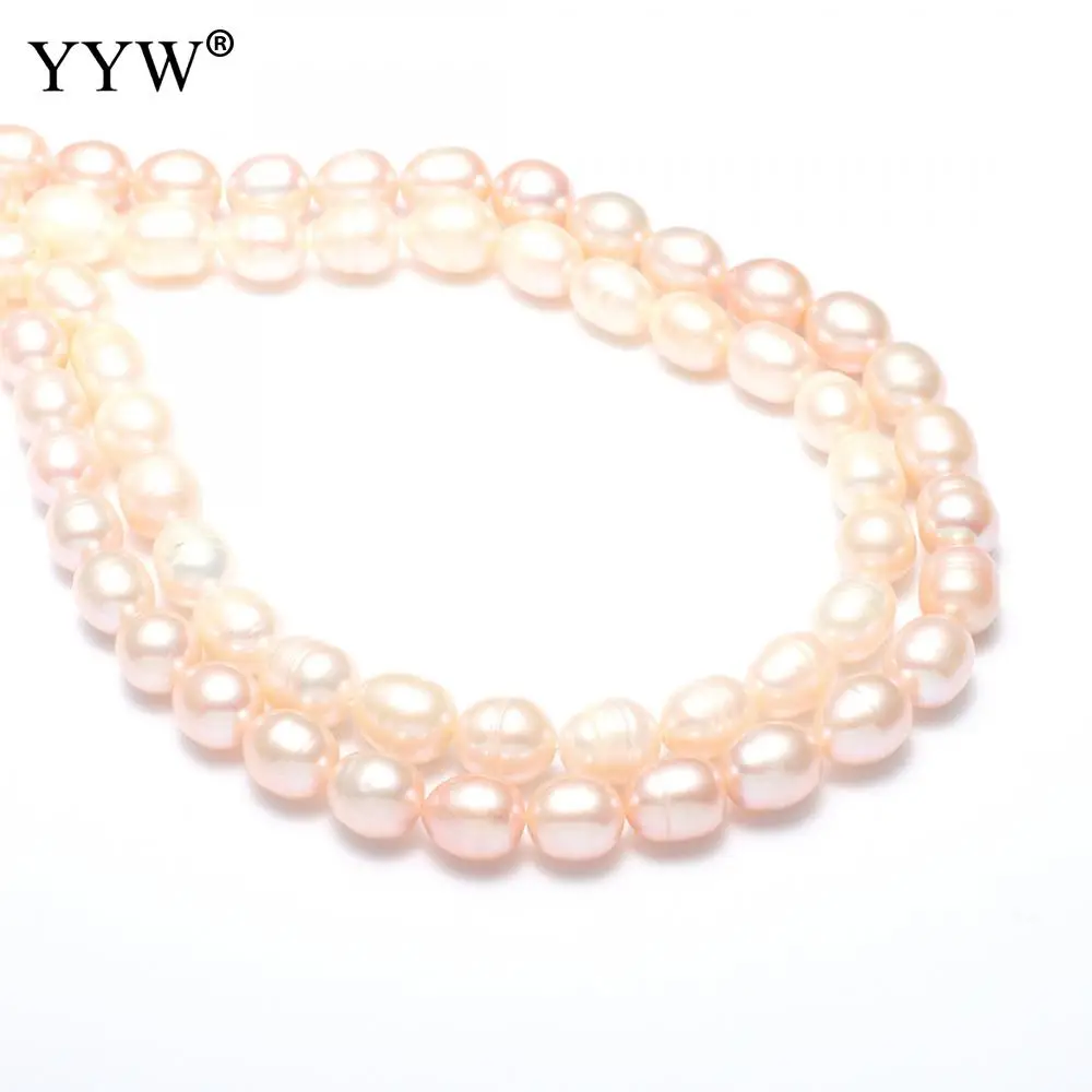 

Wholesale Freshwater Pearl Beads Purple Cultured Rice Pearls Grade A 8-9mm 0.8mm 14.3 Inch Jewelry Making Diy Necklace Bracelet