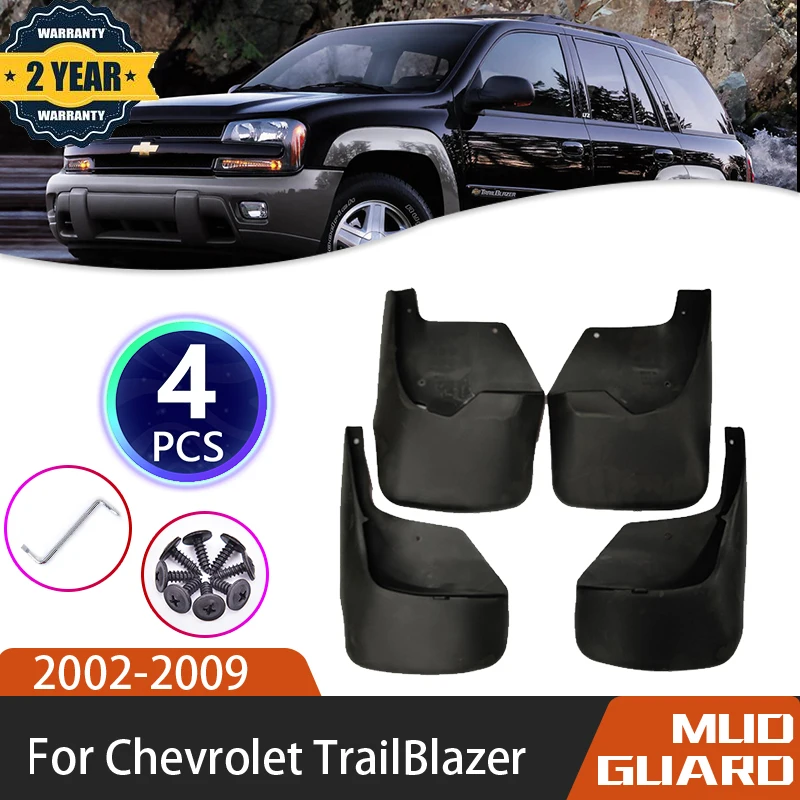 Брызговики для Chevrolet TrailBlazer 2002 ~ 2009 передние и задние колеса брызговики грязевые