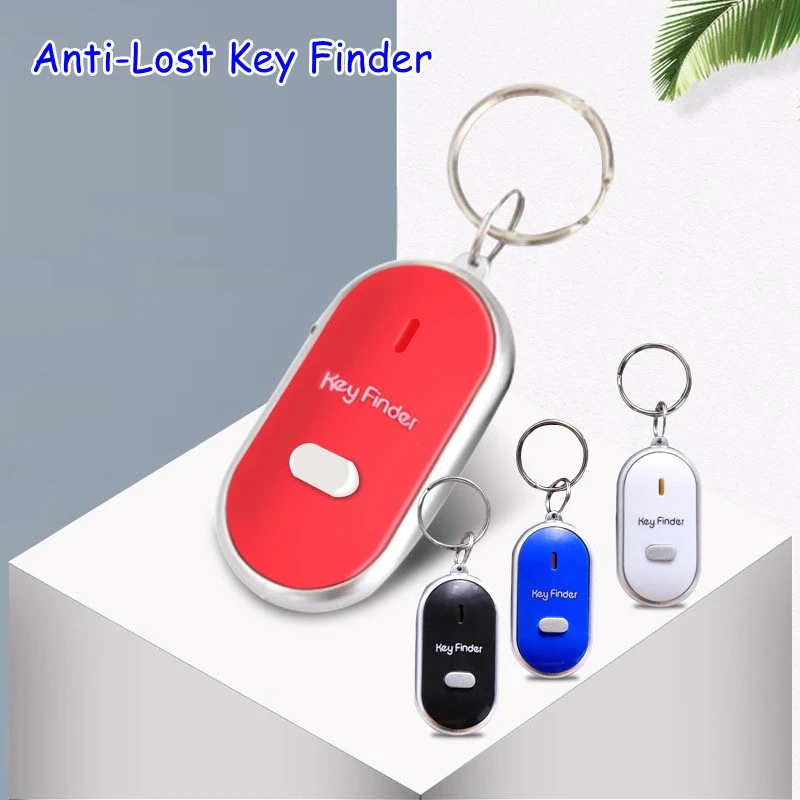 sos alert device Mini Whistle Anti Lost KeyFinder Alarm Wallet Pet Tracker Smart Flashing Beeping Remote Locator Keychain Tracer Key Finder + LED panic button for seniors