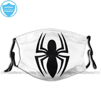 

Spiderman Mouth Face Mask Spider-Man Spider Logo Facial Mask Kawai Cool with 2 Filters for Adult