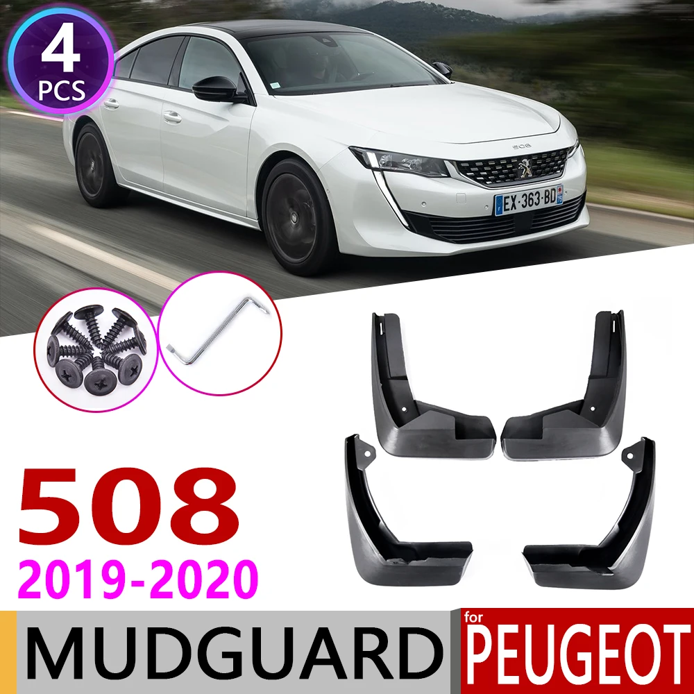 4 шт. переднее заднее крыло автомобиля для peugeot 508 2019 ~ 2020 брызговик щиток