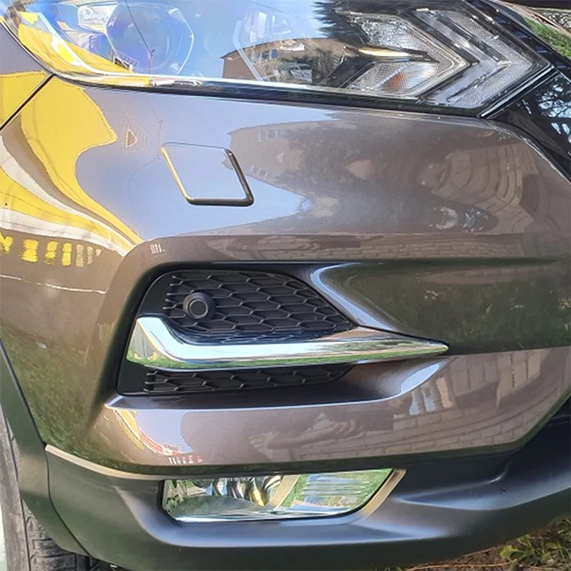 Для Nissan Qashqai J11 автомобильный Стайлинг передняя противотуманная фара рамка клейкие полоски блестки крышка автомобильные аксессуары