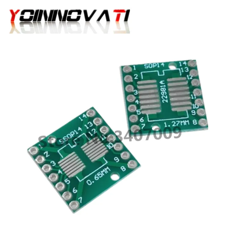 10 шт. SOP14 SSOP14 TSSOP14 для DIP14 Pinboard SMD DIP адаптер 0 65 мм/1 27 мм до 2 54 DIP-контактный шаг