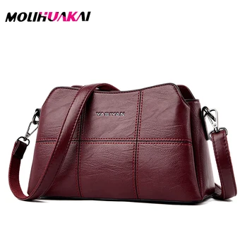 

2020 NEW Crossbody Bags For Women Soft Leather Handbags High Quality Leather Shoulder Bag Bolsa Women Female Messenger Bags Sac