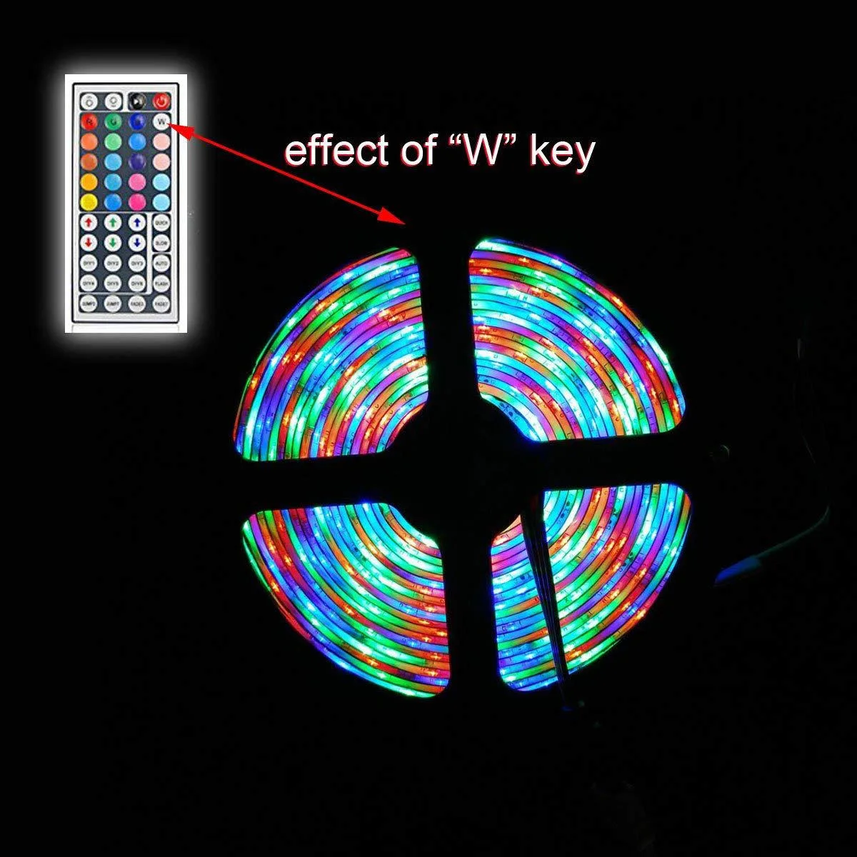 1/2/3/4/5M RGB Светодиодные ленты светильник 3528 SMD 5V USB Мощность строка лента+ 44-клавишный ИК-пульт дистанционного управления Управление ТВ настольных ПК Экран Подсветка