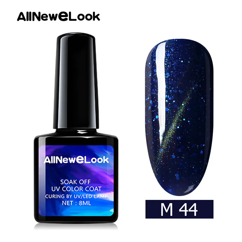 Allneweook Cateye 3D Гель-лак полигель набор для ногтей 8 мл УФ-гель для ногтей 48 цветов замачиваемый Гель-лак для ногтей горячая распродажа - Цвет: 44