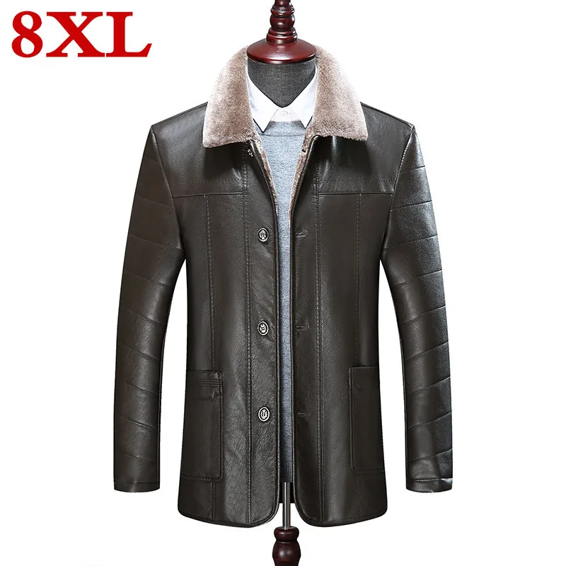 

plus size 8XL 7XL 6XL 5XL New style sheepskin coat for men half sheepskin coat medium men's fur coat fur coat jacket