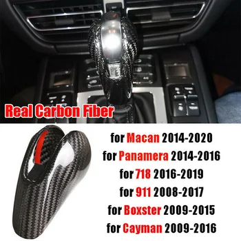 

Auto Gear Shift Knob Cover Cap Black For Porsche MACAN 2014-2020 1pc Car