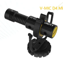 Deity-minimicrófono de escopeta cardioide D4, con soporte de choque, para iPhone, Android, teléfono inteligente, Canon, Nikon, Sony, cámara DSLR