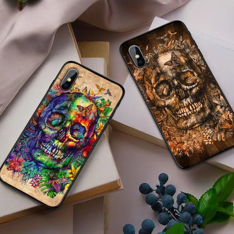 Сатана Ужасный Череп Мягкий ТПУ чехол для телефона для iPhone 11 Pro Max X XS XR 8 7 6 5 s Plus защитный кожаный чехол