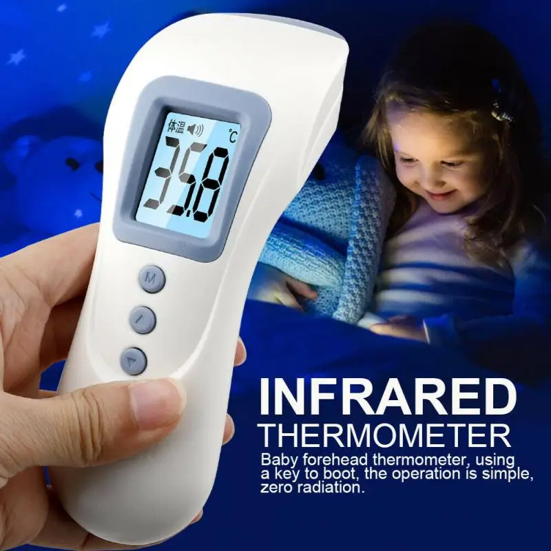 

LED Non contact infrared intelligent thermometer thermometer frontal temperature gun (rechargeable)