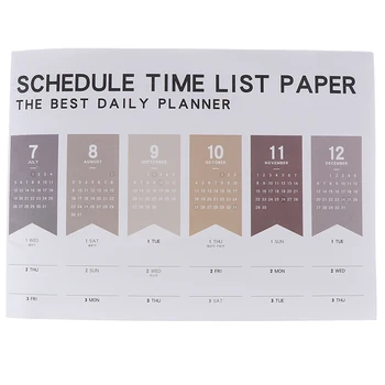 

New 1PC School supplies agenda 2020 365days Paper Wall Calendar Daily Planner Notes Very Large Study TO DO LIST kawaii
