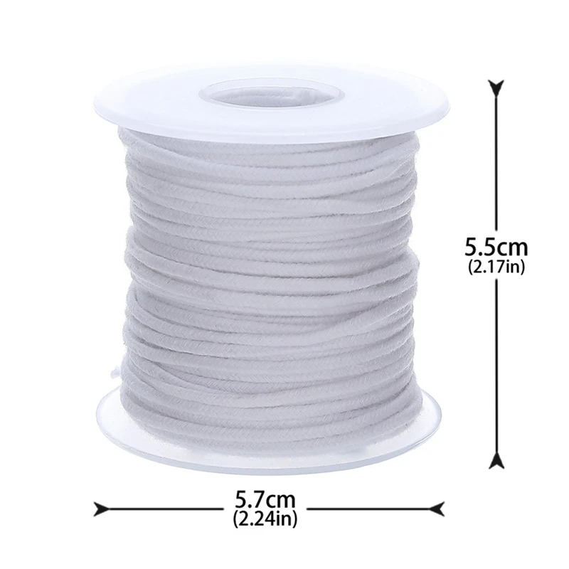 61/30m Environmental Spool Of Cotton Braid Candle Wick Core For DIY Oil Lamps Candle Making Supplies