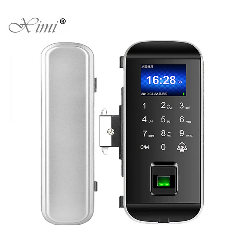 Biometric Fingerprint Electric Smart Lock Frameless Glass Sliding Door Lock With Remote Control Fingerprint Access Control Electric Lock Aliexpress