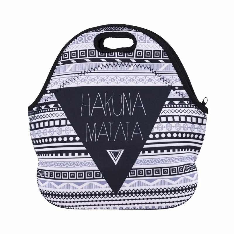Неопреновая сумка для еды bolsa termica, сумка для ланча, кофе, Термосумка для ланча, сумка для пикника, Ланч-бокс es для детей, женская сумка для закусок - Цвет: P4