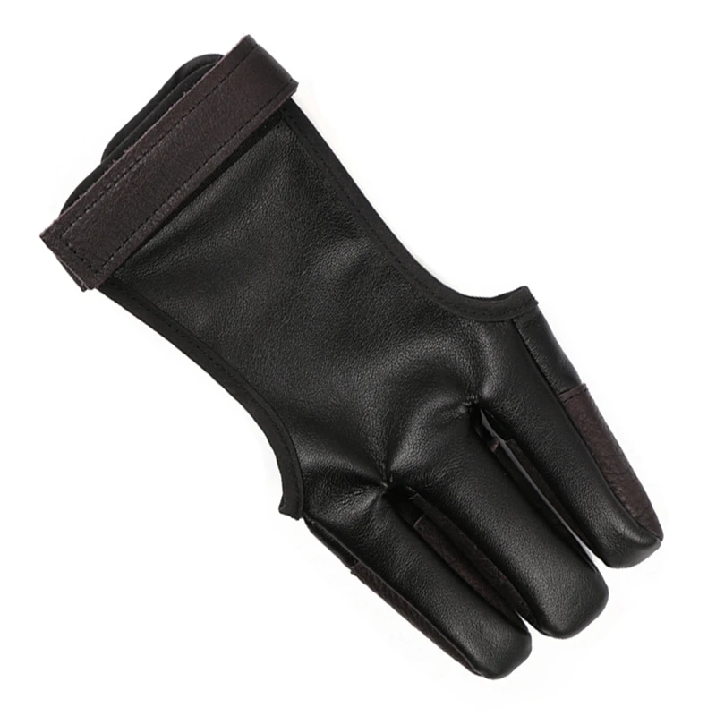 

Archery Hand Guard Glove Finger Protector Traditional Shooting Glove Fits for Hunting Traditional Long Bow, Right Left Hand