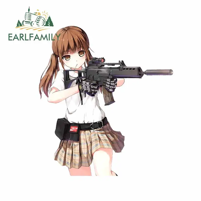 EARLFAMILY 13 см x 11 4 для девочек аниме с пистолетом тонкая переводная Сделай Сам