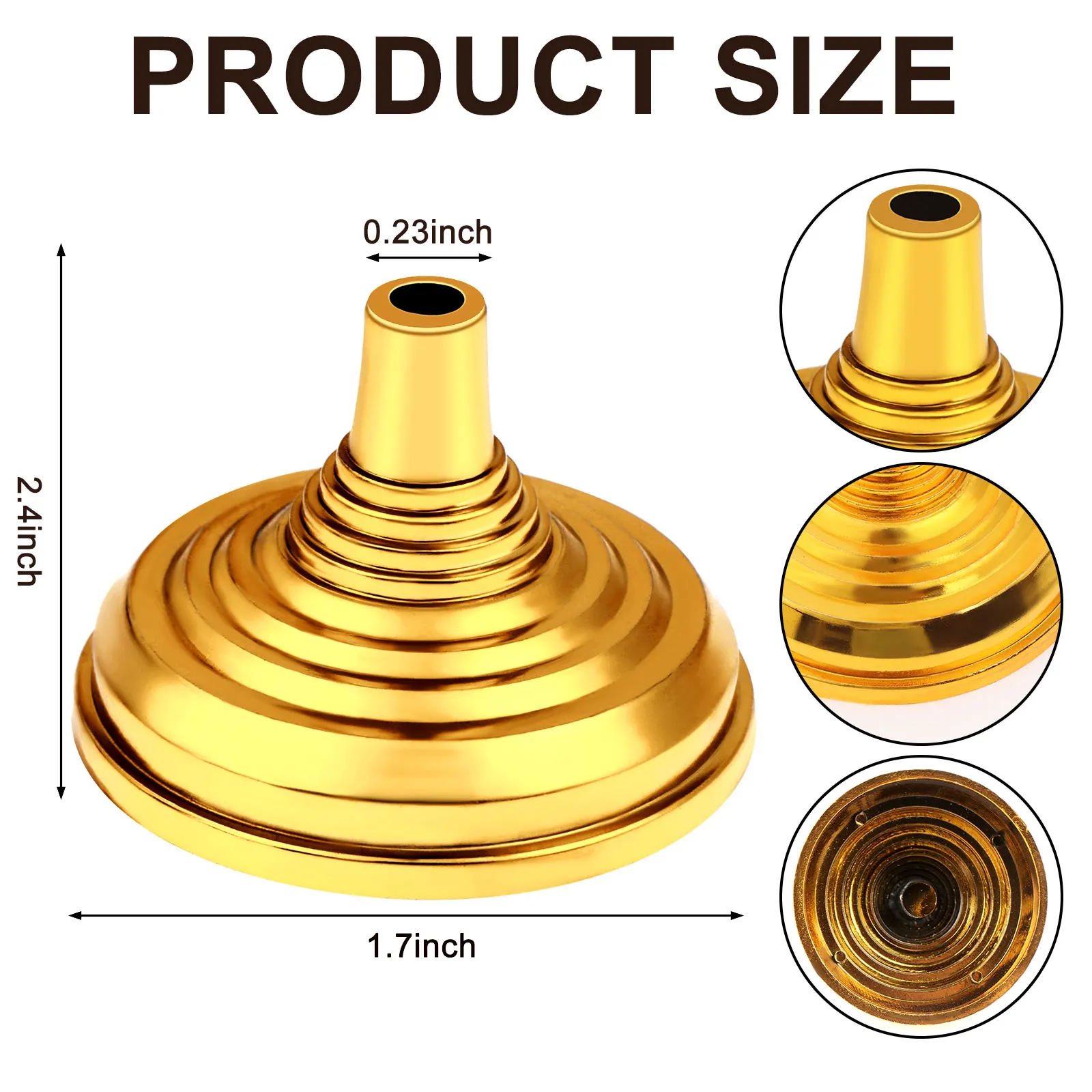 10/12pcs Gold-Plated Plastic Base Round Flagpole Base Table Flag Holders Mini Flag Bases Office Desktop Decoration images - 6