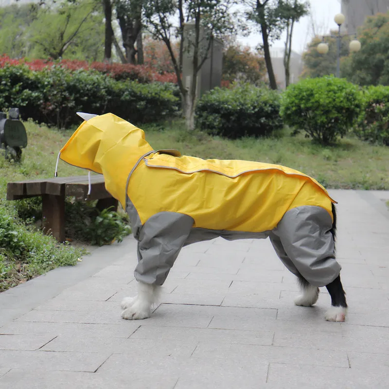 Одежда для домашних животных Водонепроницаемый дождевик для больших собак дождевик комбинезон для золотого ретривера