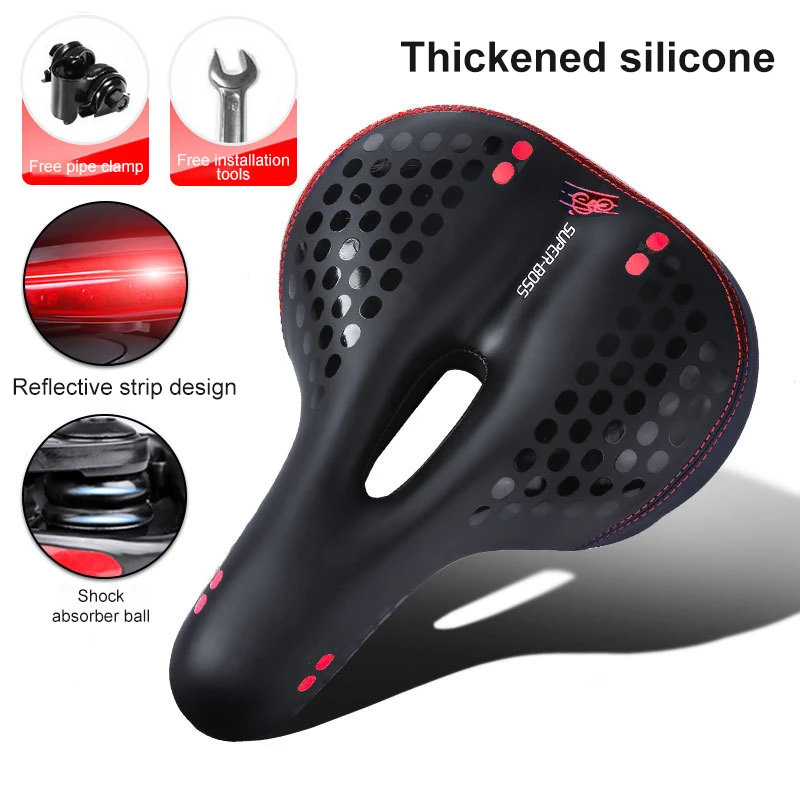 SUPER BOSS MTB Bicycle Saddle Seat Big Butt Bicycle Road Cycle 