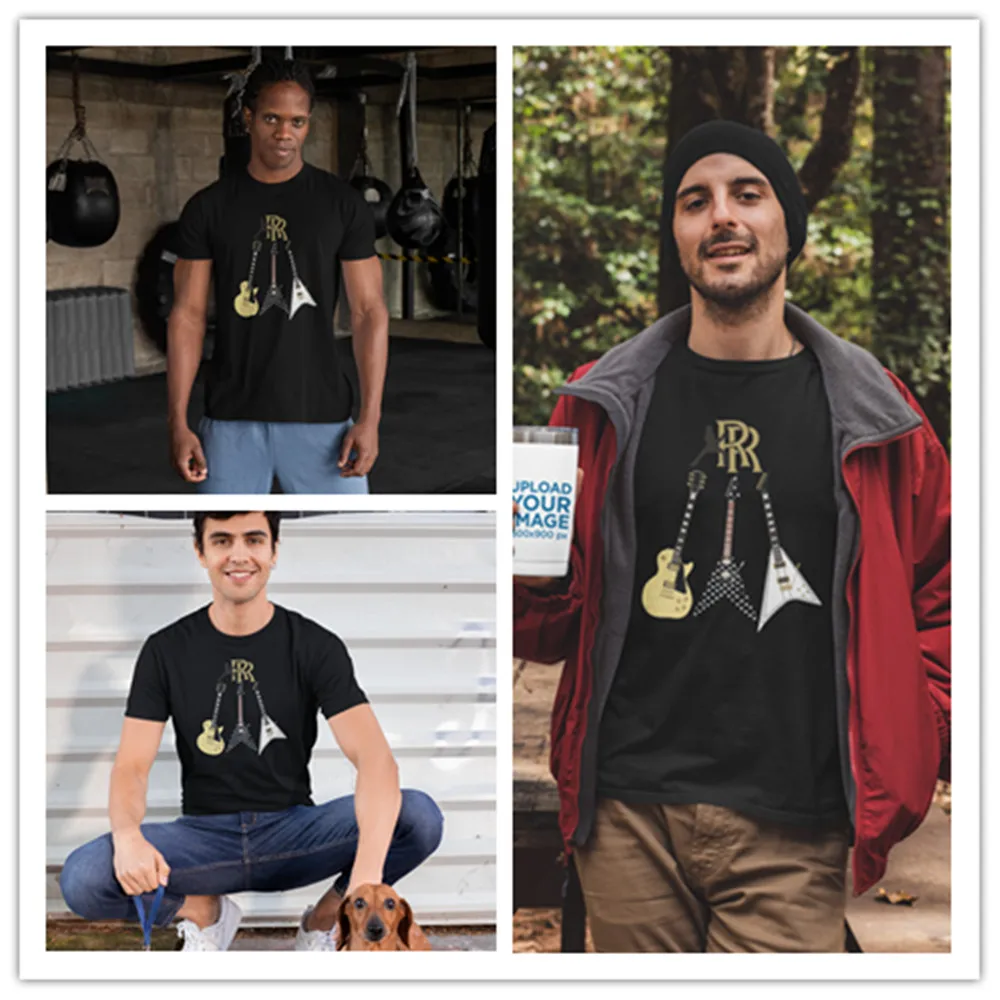 Футболка Ozzy osborn коллекция Randy Rhoads Мужская футболка с принтом Повседневная