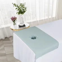 1Pcs Pro Cosmetic Salon Sheets SPA Massage Treatment Beauty Salon Bed Table Cover Sheets with Hole 50*90cm