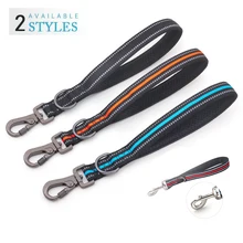 

German Shepherd Big Dog Leash Reflective Big Dog Traction Short Walk Training Traction Rope Soft Mesh Handle Para Perros