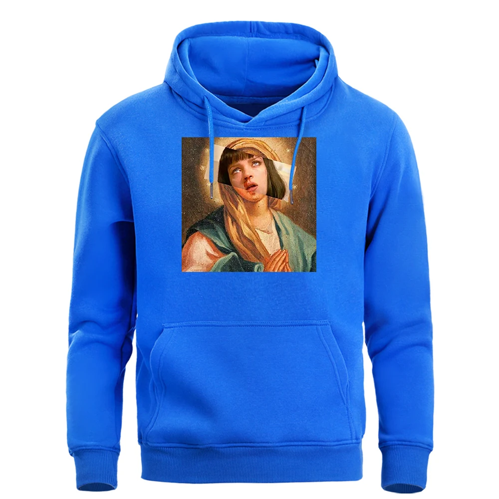 Pulp fiction& Virgin Mary, забавные толстовки с капюшоном, мужские свитшоты, новинка, весна-осень, флисовая толстовка с капюшоном в стиле хип-хоп, уличная одежда, брендовая толстовка с капюшоном