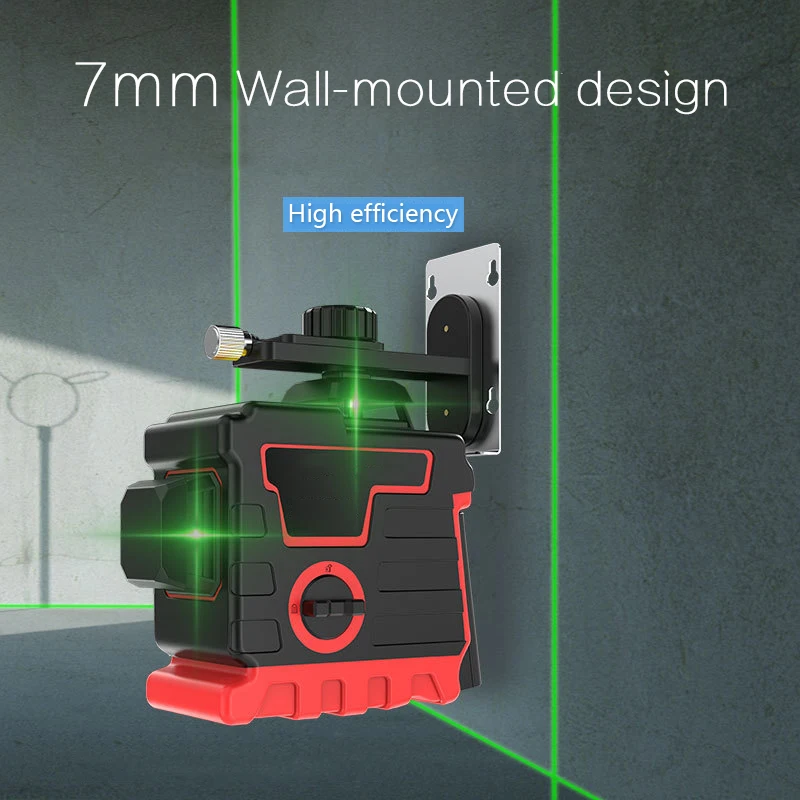 12 линии 3D лазерный уровень с лазером зеленого цвета лазер формата Blue-Ray уровень 360 градусов поворота автоматическое выравнивание Горизонтальный Вертикальный лазерный луч f(на стену и пол