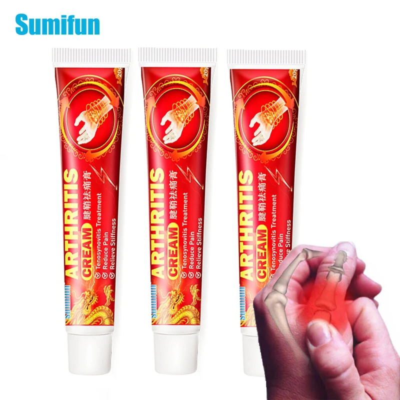 

3pcs Sumifun Arthritis Ointment For Hand Wrist Thumb Finger Pain Relief Tendon Sheath Therapy Tenosynovitis Pain Cream Plaster