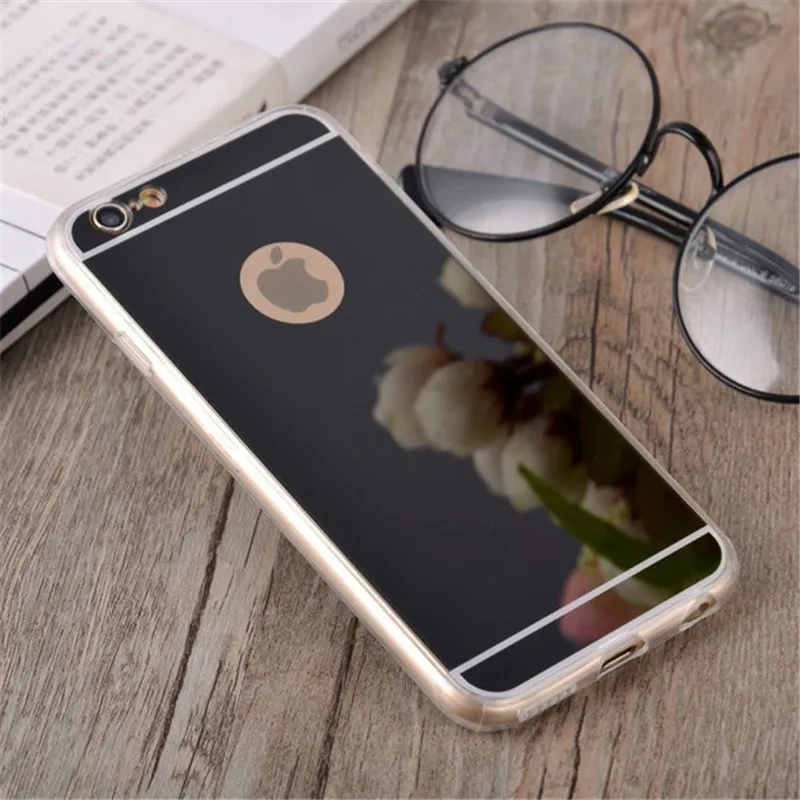 Роскошное позолоченное покрытие, мягкий силиконовый чехол из ТПУ для iPhone 11 Pro X XR XS Max Pro 6 6S 7 8 Plus, чехлы для телефонов, зеркальные чехлы